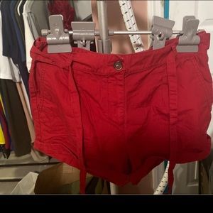 Forever 21 Red Chino Shorts